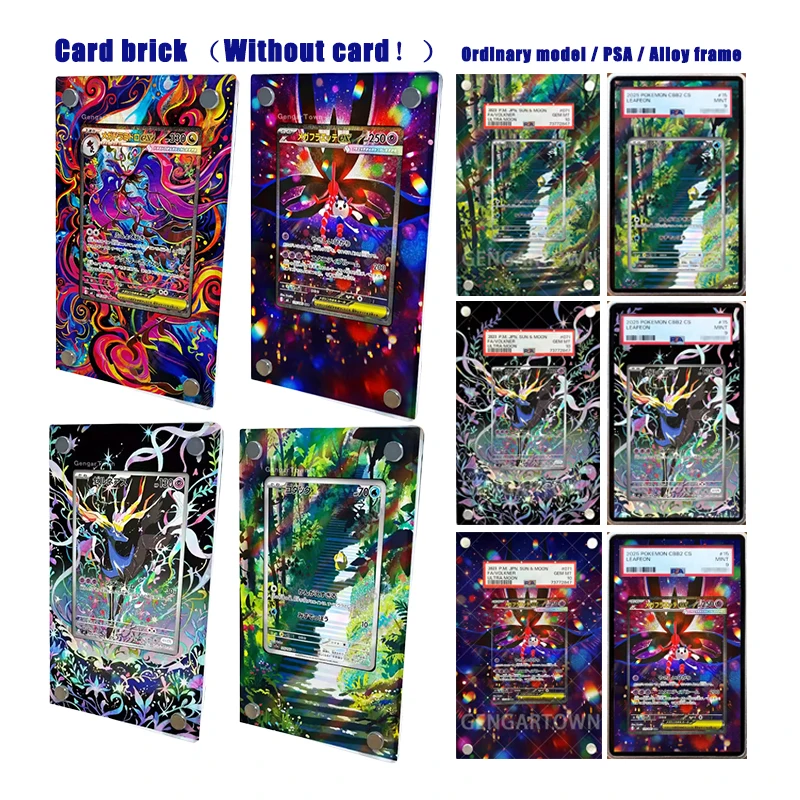 

Japanese Anime Characters Dragalge Floette Xerneas Psyduck Diy Homemade Japanese Version Collection Card Brick Toys Gift