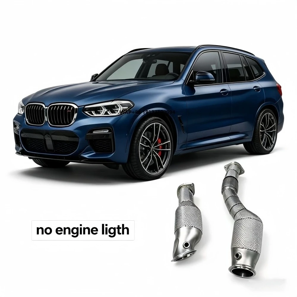 

Catalytic Converter Downpipe Exhaust Head for X3M F97 3.0T 2019-2021 Stainless Steel Insulated No Engine Light