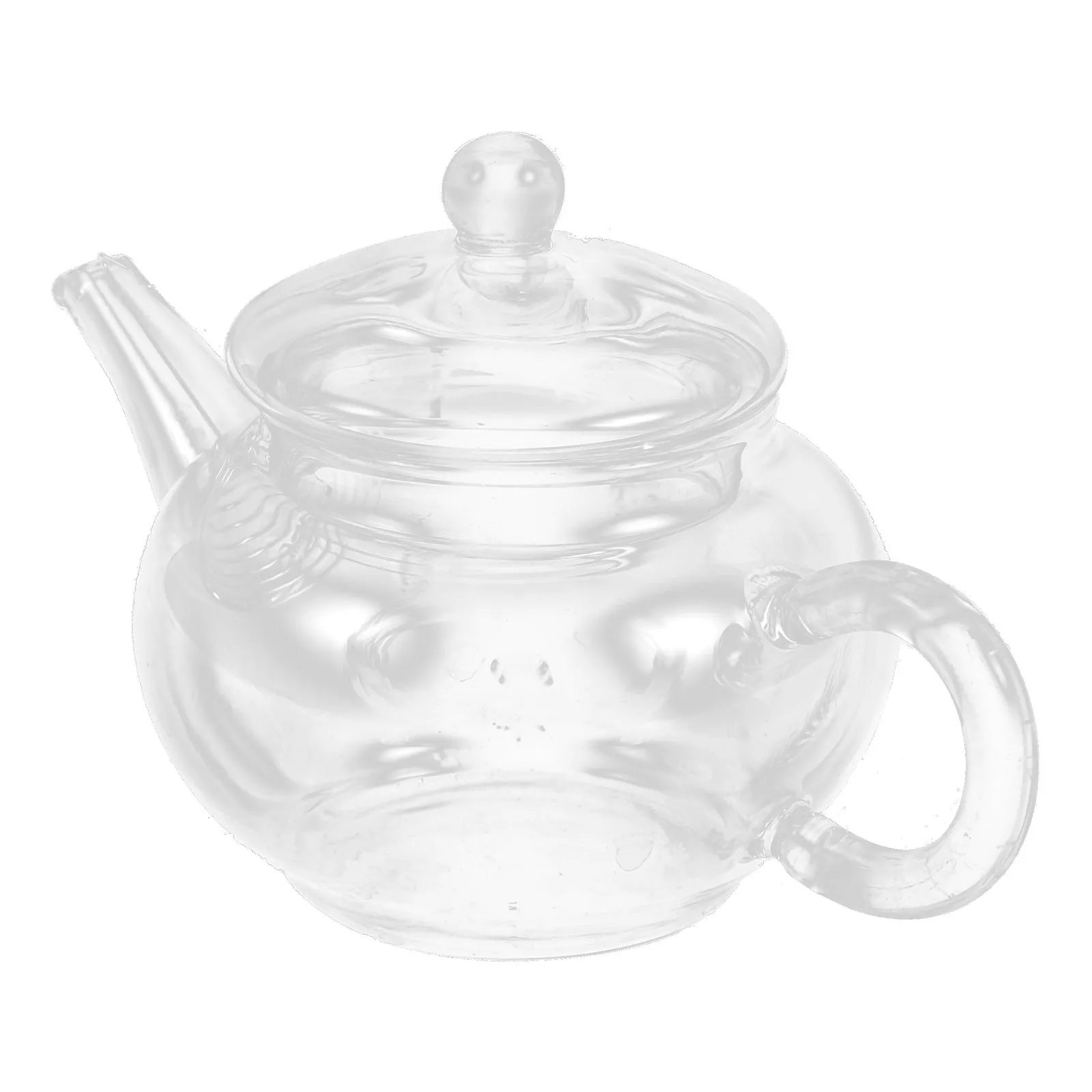 

Glass Teapot High Temperature Resistant Elegant Transparent Small Capacity Household Teapot Tea Kettle Loose Leaf Strainer
