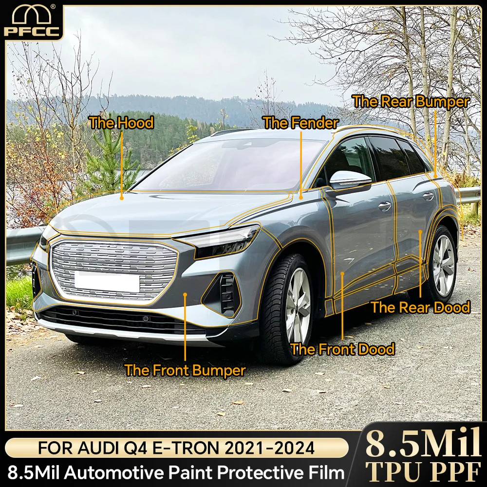 

PPF for Audi Q4 E-TRON 2021-2024 Car Body Kit Film Precut Paint Protection Film Clear Bra TPU Transparent PPF TPU Accessories