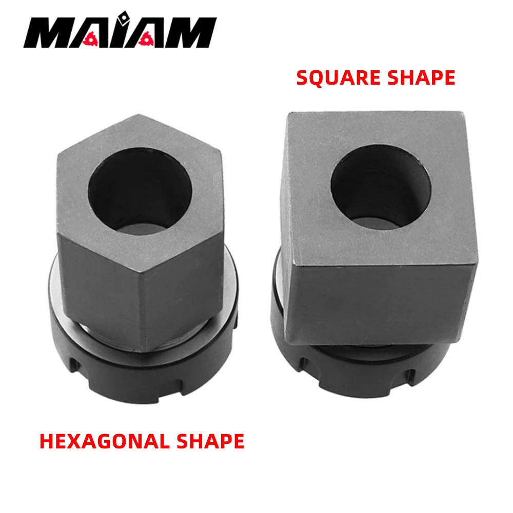 MAIAM ER25 ER32 ER40 A UM Square/hexagonal collet chuck seat ER hex spring chuck CNC lathe engraving cutting machine tool holder