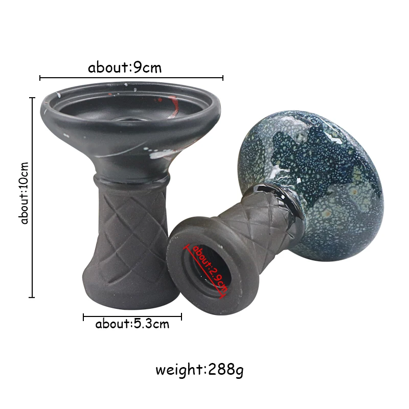 1PC Ceramic Hookah Tobacco Bowl For Shisha Sheesha Chicha Narguile Shisha Bowl Cachimbas Water Pipe Accessories view 6