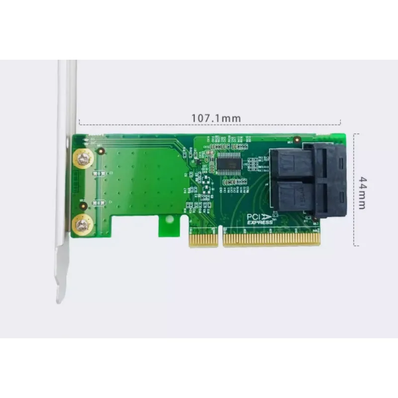 أجزاء لبطاقة محول Linkreal U.2 PCIe3.0X8 إلى 2 منفذ NVMe بطاقة توسيع القرص الصلب