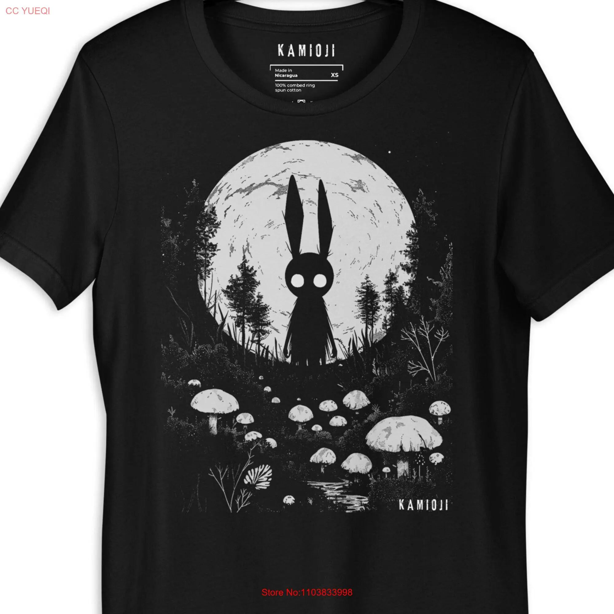 T-Shirt coniglietto Creepy Trippy Weirdcore abbigliamento alternativo abbigliamento gotico UNISEX 2XL 3XL 4XL 5XL maniche lunghe o corte