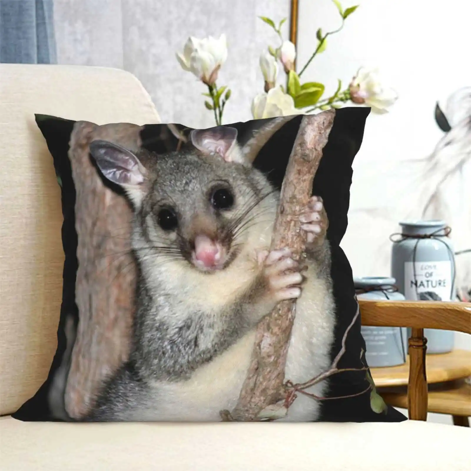 ? Australischer bürstens chwanz opossum (jung) schlafzimmer büro umarmung kissen bezug australischer bürstens chwanz possum land für wild lebende australische