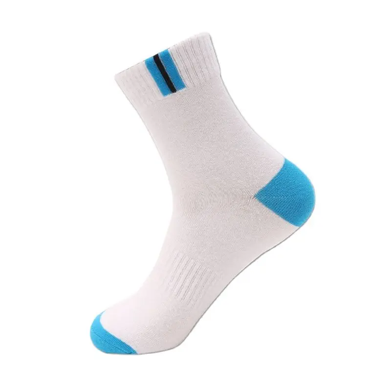 5 Pairs Men\'s Breathable Casual Socks Summer Cotton Sports Sweat Absorbing Socks Plus Size 41-46