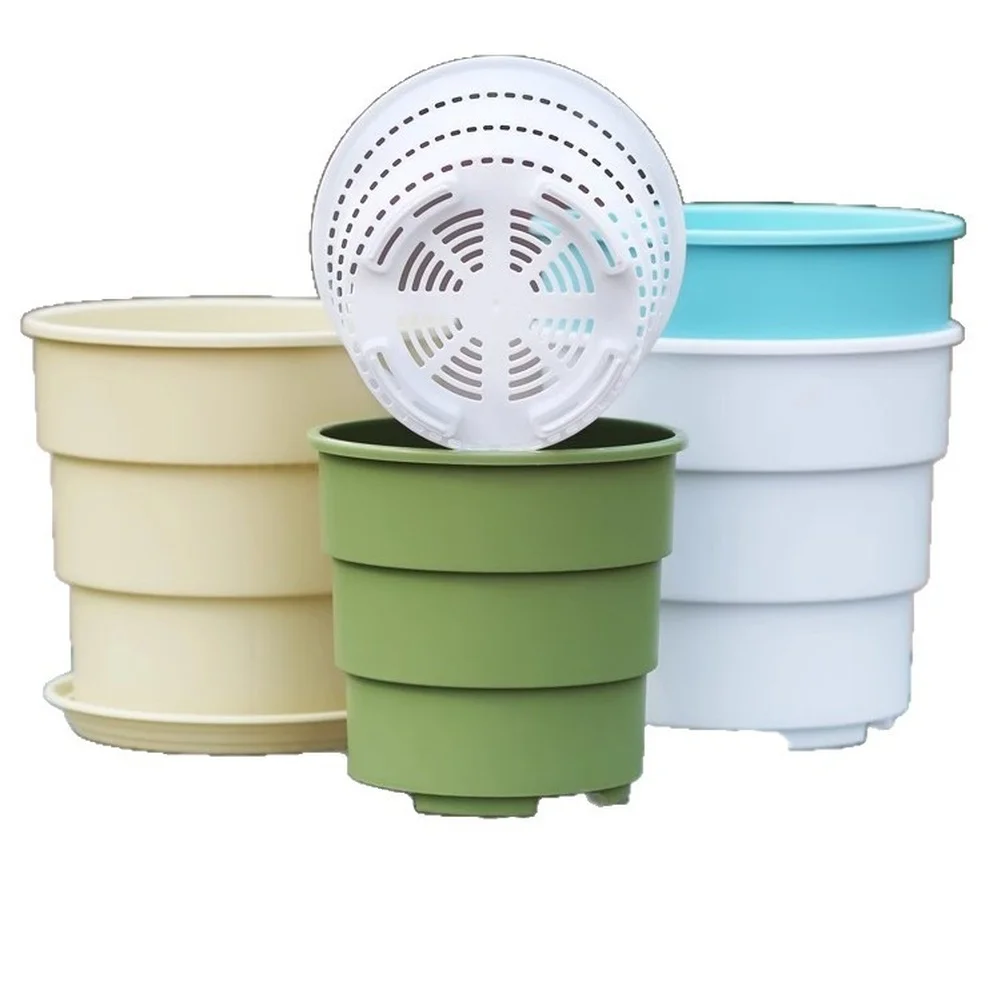 Thickened Nursery Pot Resin Flower Pot For Healthy Plant Development Enhanced Ventilation System Sun Damage Resistant