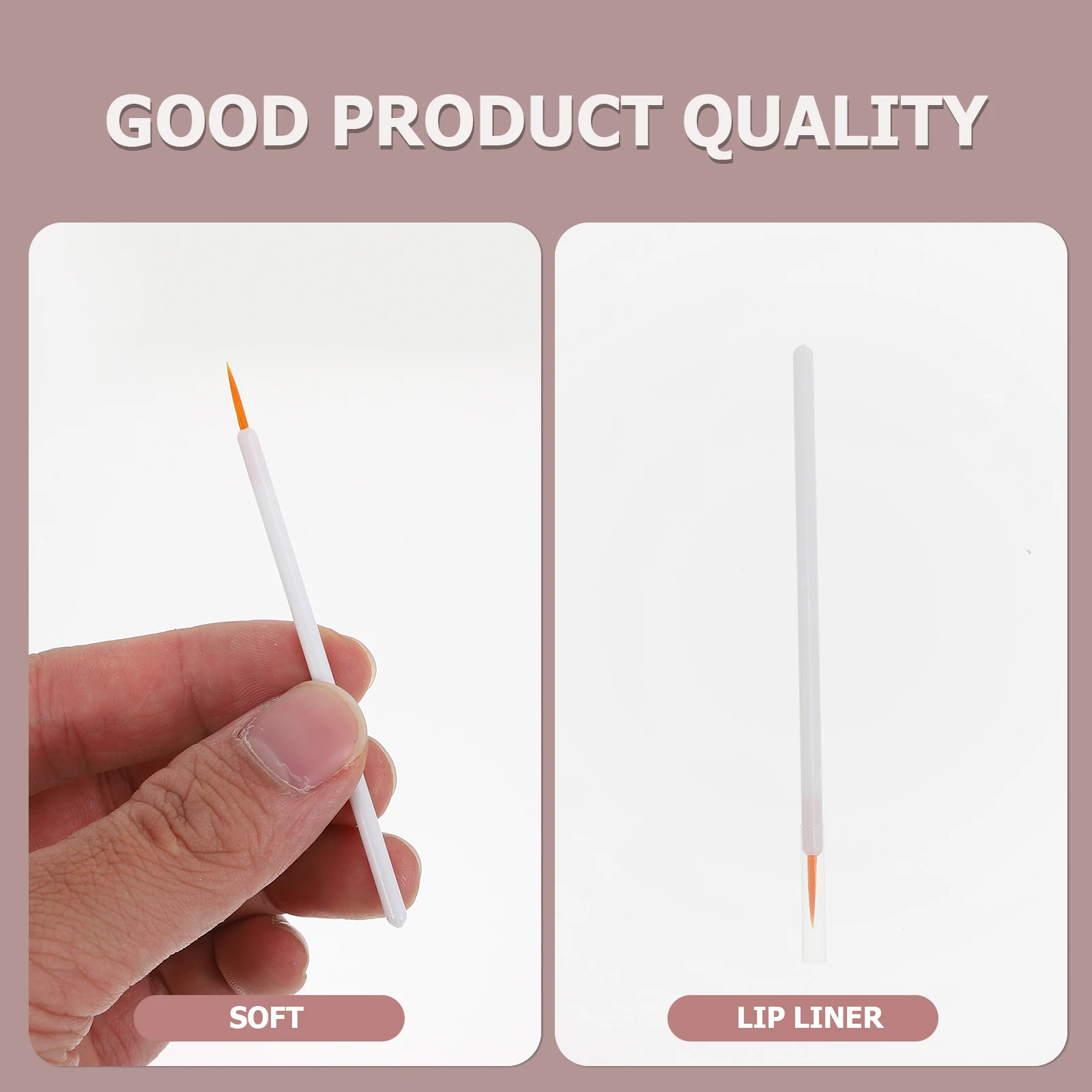 

100 Pcs Eyeliner Brush Disposable Fine Nylon Bristles Liquid Makeup Applicator Women Pointed Tool Yellow White