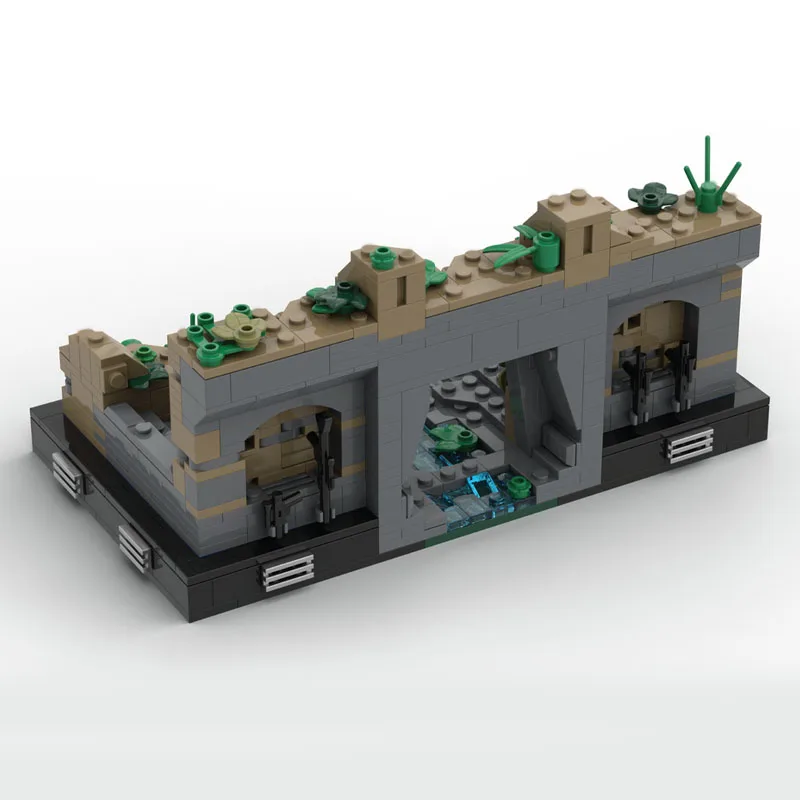 634 PCS Star Scuffle IV Tempel Ruinen Diorama MOC Anpassen Modulare Baustein Technologie Einfaches DIY Spielzeug Weihnachtsgeschenk