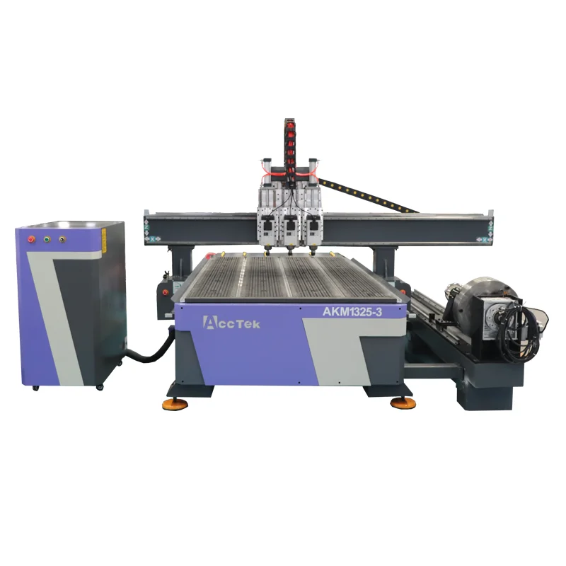 

Hot Promotional Multi-heads 3D Milling Machine 4 Axis 4*8ft CNC Engraving Machine Router 1325 1530 2030 for Wood Carving