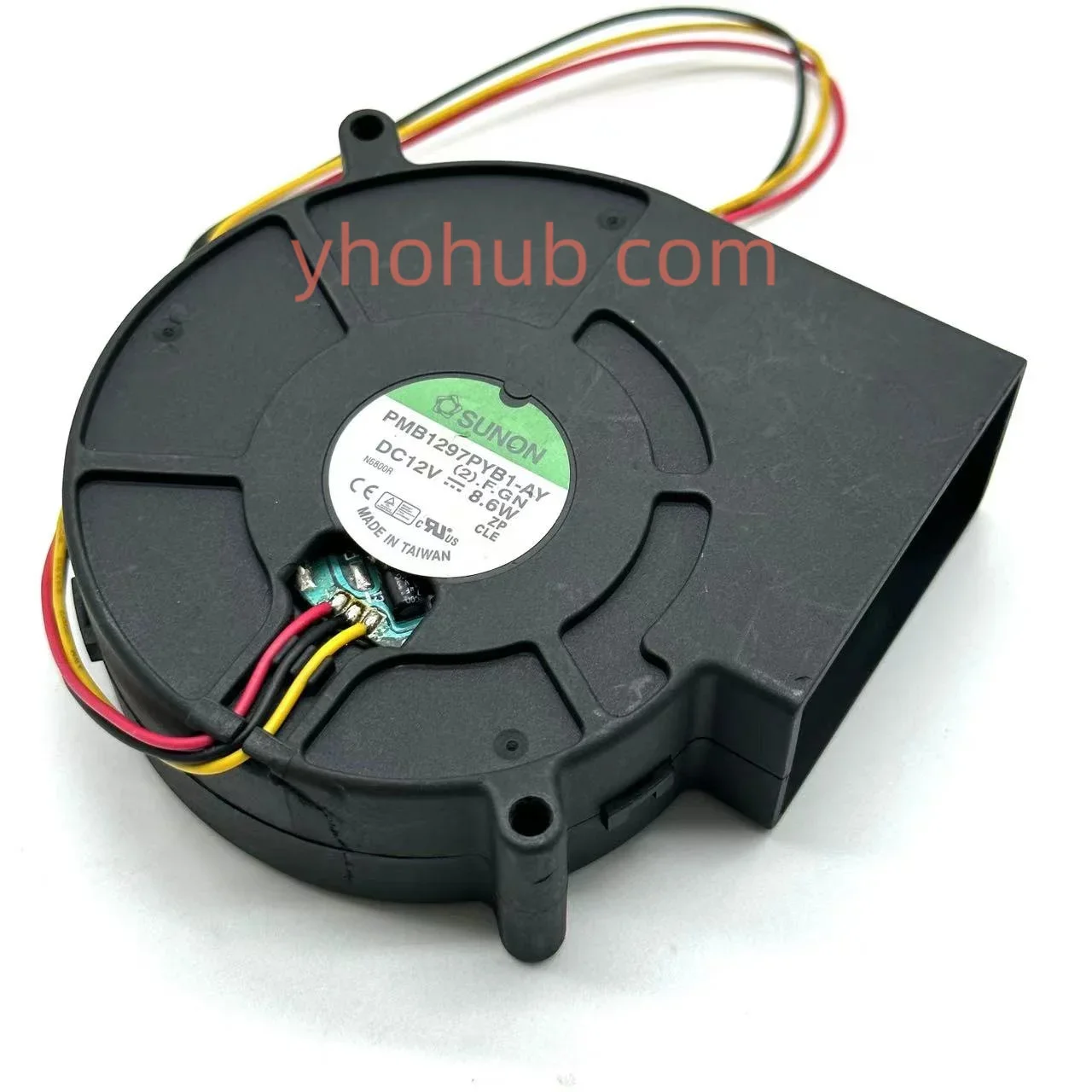 SUNON PMB1297PYB1-AY 2.F.GN DC 12V 8.6W 3-Wire Server Cooling Fan