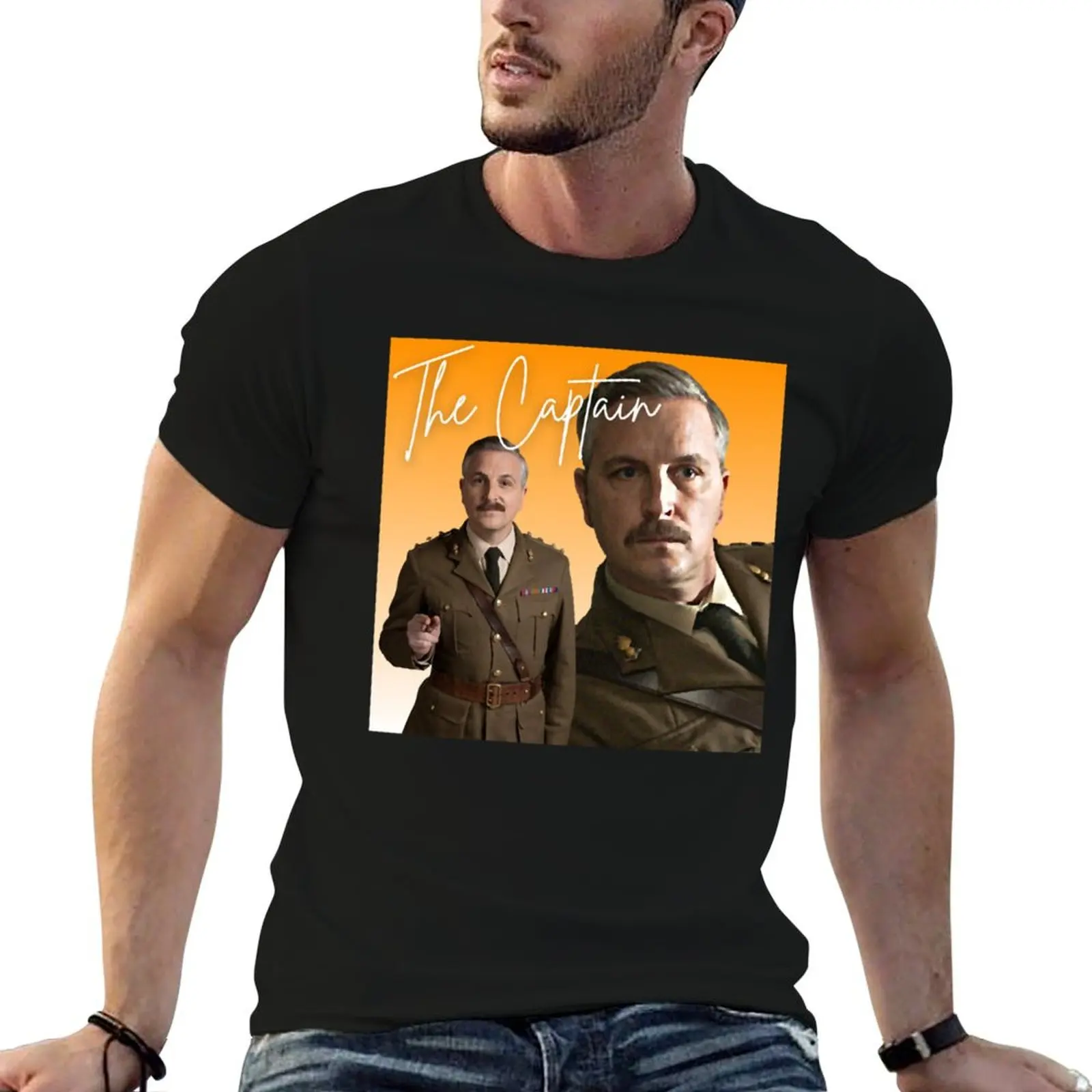 

BBC Ghosts Captain Retro Tee T-Shirt man t shirt shirts graphic tees graphic t shirts slim fit t shirts for men