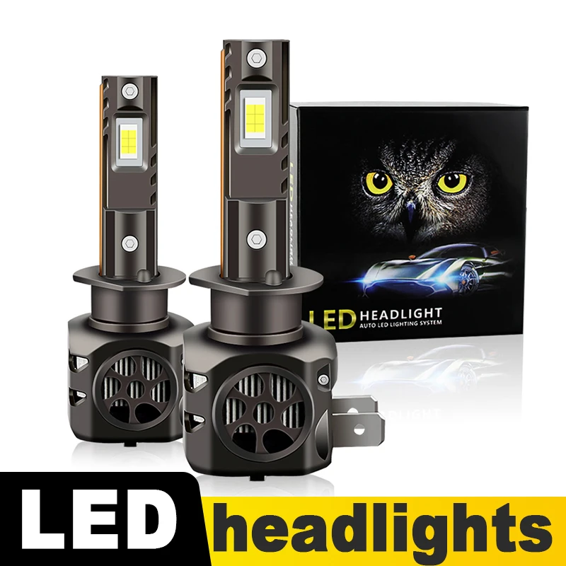 

2PCS 12V LED Headlight H1 9005 9006 H4 H7 H8 H11 LED Fog Light 50W 12000LM 6000K Hi/Lo Beam Bulbs Car Driving Lamp DRL