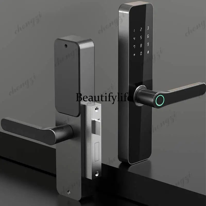 Wooden door backpack lock, smart fingerprint lock TT lock, smart door lock, apartment lock