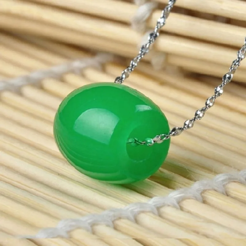 Natural Jade Passepartout Pendant Transfer Bead Men's and Women's Same Pendant Pendant