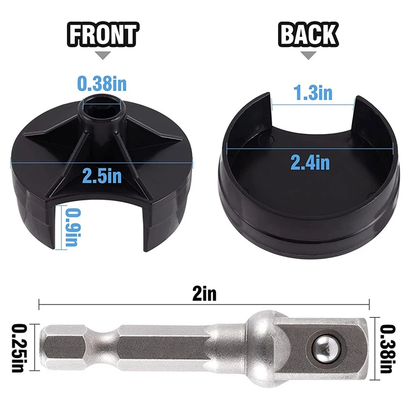 Knitting Machine Adapter - Crank Handle Adapter Hex Steel Bit Attachment Quick Knit Power Adapter