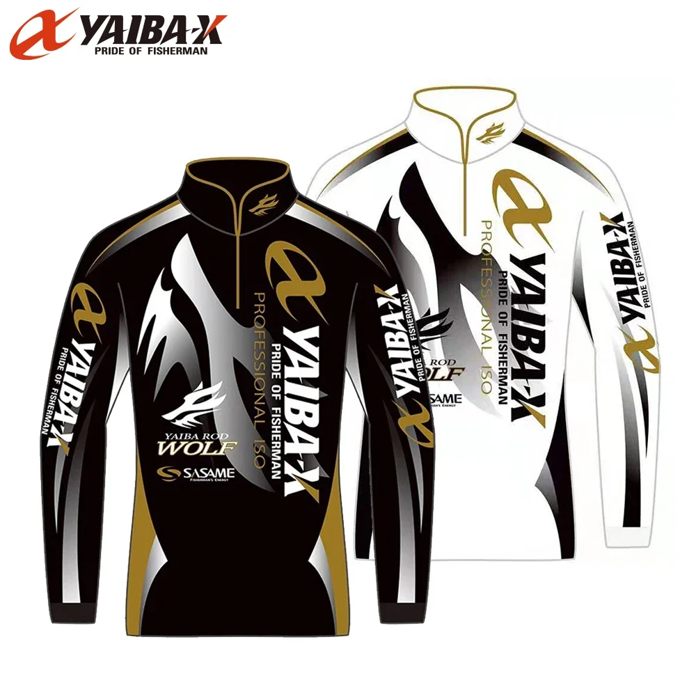 YAIBAX fishing clothes Anti-UV outdoor quick drying ventilation sunscreen long-sleeved fishing suits Cycling pesca