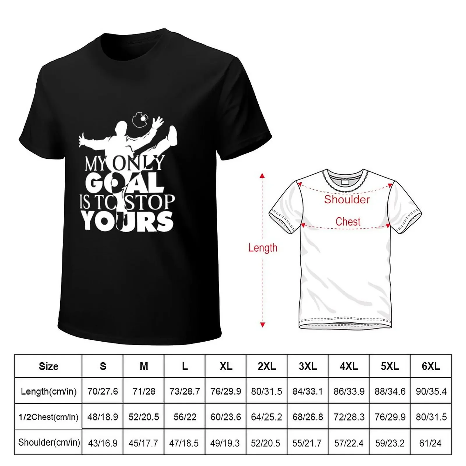 My Goal Is To Stop Yours Handball Goalie H&ball Goalkeeper Handball Lover T-Shirt korean fashion vintage clothes mens clothes