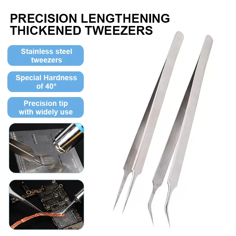 

MECHANIC Aaa-14 Aaa-15 Ultra Fine Stainless Steel Tweezers Mobile Phone Main Board Flying Wire Clamping Repair Tweezers