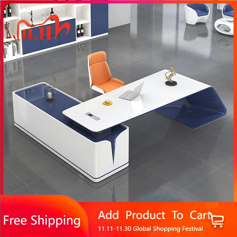 

Display Aesthetic Office Desk Modern Luxury Reception Minimalist Office Desk Multifunctional Executive Tavolino Trendy Furniture