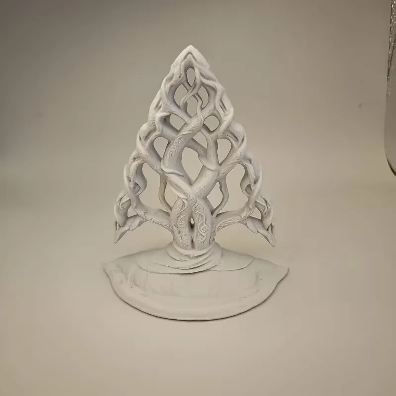 Vintage Tree Root Carved Wall Bracket, Gothic Arrow Shaped Wall Shelf, 3D Printed Hollow Corbel for Wall Home Display Decor