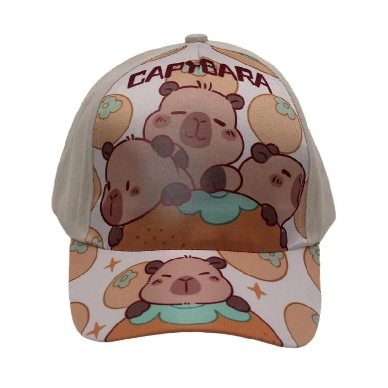 

Y5GC Youthful Capybara Print Hat модная портативная шляпа мягкая модная бейсбольная шляпа