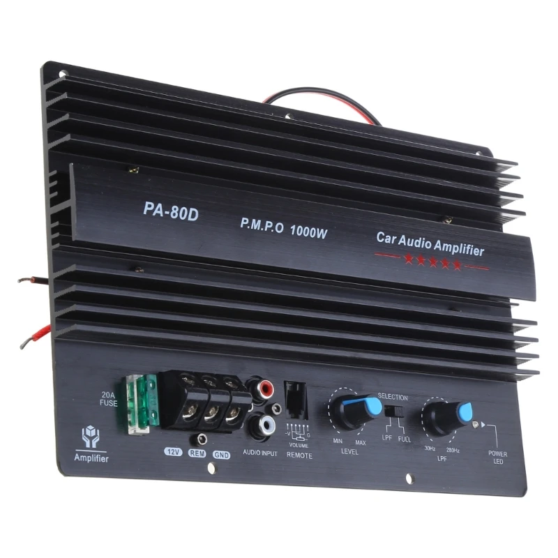 PA-80D 12V universel 1000W amplificateur carte Mono autoradio amplificateur puissance puissant basse caissons basses ampli