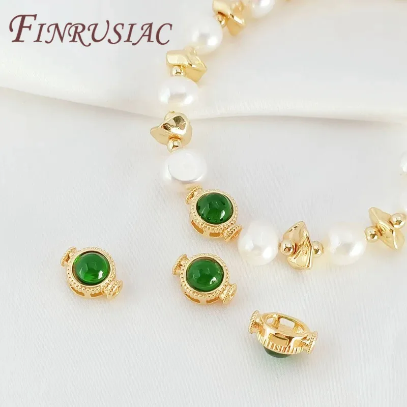 Spacer Beads 18K Real Gold Plated Separator For Beads DIY Bracelets Accessories Bead For Needlework Necklaces Jewelry Findings image 3
