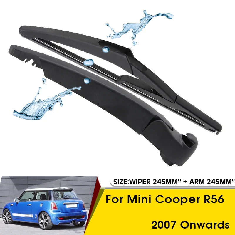 

Car Wiper Blade For Mini Cooper R56 2007 Onwards Rear Back Windshield Windscreen Rear Wiper 245mm+Arm 245mm Car Accessories