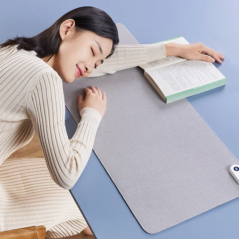 Smart Heated Electric Heating Pad Office Desktop Digital Display Heating Pads Winter Warmtable Waterproof Mat Mouse Pad 80x33cm