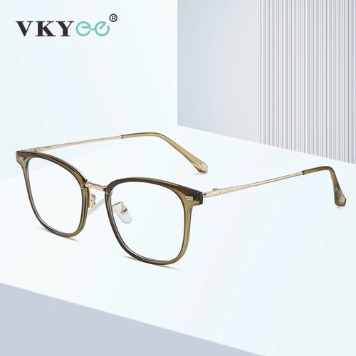 Imagen 2 del producto VICKY, nuevas gafas simples de moda para hombre, gafas antiluz azul TR 90, gafas para miopía para mujer, se pueden personalizar con prescripción HM878