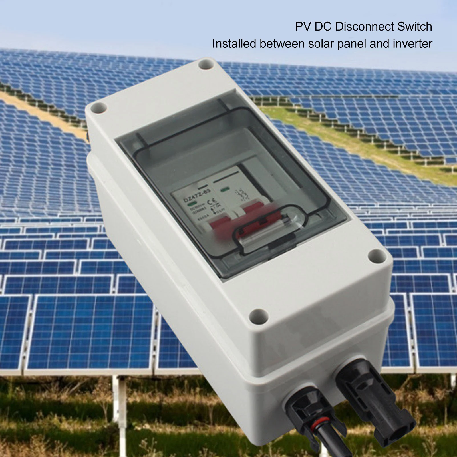 

Solar Disconnect Switch Mini Circuit Breaker with IP65 Waterproof Distribution Box PV Disconnector Switch DC500V