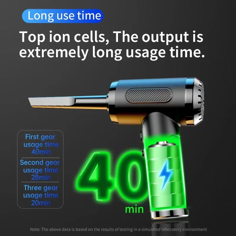 3 in 1 Compressed Air Duster & Cordless Vacuum Cleaner Portable Electric Air Pump Mini Rechargeable Dust Blower for Car Home