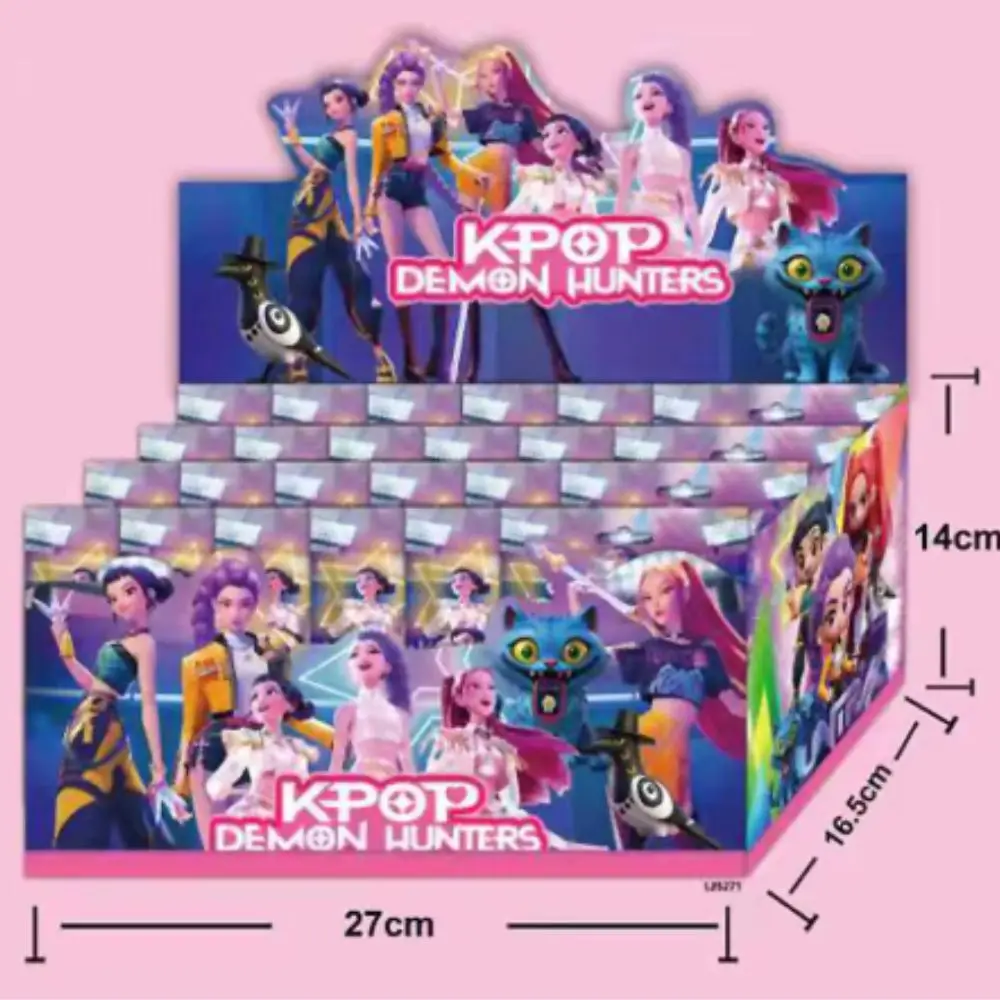 

@~Kpop Охотники на демонов, аниме-фигурки, игрушки, милая глухая коробка из ПВХ, суставы, экшн-фигурка, модель куклы, детские украшения на день рождения, игрушки, подарки