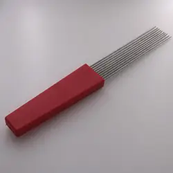 Guiro Scraper with 11 Steel Rod Portable Professional Latin Instrument for Parties Adults Kids Beginners Gifts Girls Boys