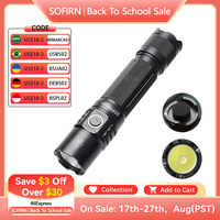 Sofirn SP35T 3800lm Tactical 21700 Flashlight Powerful LED Light USB C Rechargeable Torch with Dual Switch Power Indicator ATR