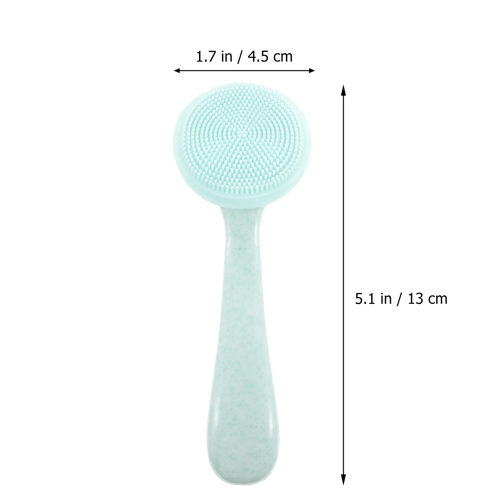 

3Pcs Face Brush Silicone Facial Cleansing Deep Cleaning Long Handle Design Soft Bristle Face Scrubber for Daily Skin Care