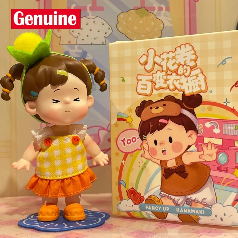 Genuíno fantasia up hanamaki versátil guarda-roupa série bjd kawaii ação anime figuras móvel vestir-se boneca brinquedo presente para meninas