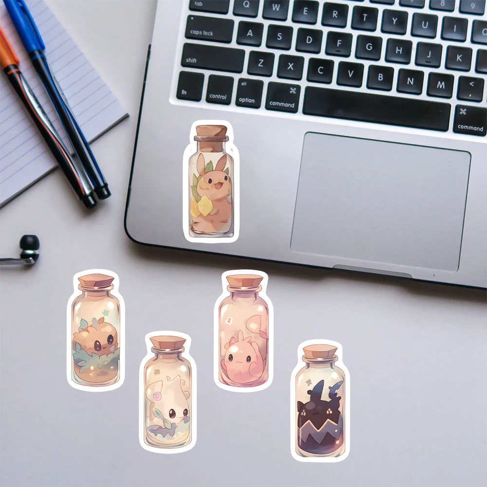 10/30/50/100pcs Kawaii Bottle Animal Stickers Decals Notebook Laptop Phone Suitcase Guitar Fridge Decoration Sticker Kids Toy