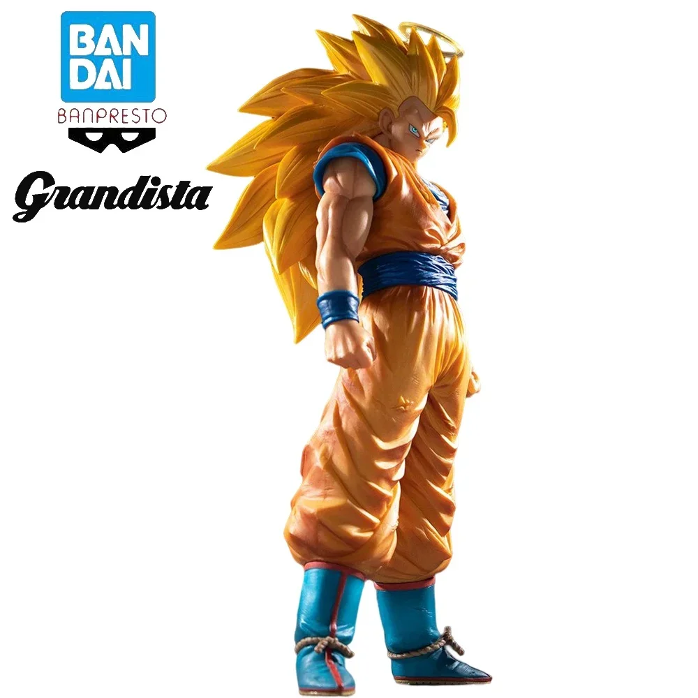 

In Stock Bandai Dragon Ball Son Goku Super Genuine Grandista Banpresto Saiyan III Anime Action Figure Collection Model Toys Gift