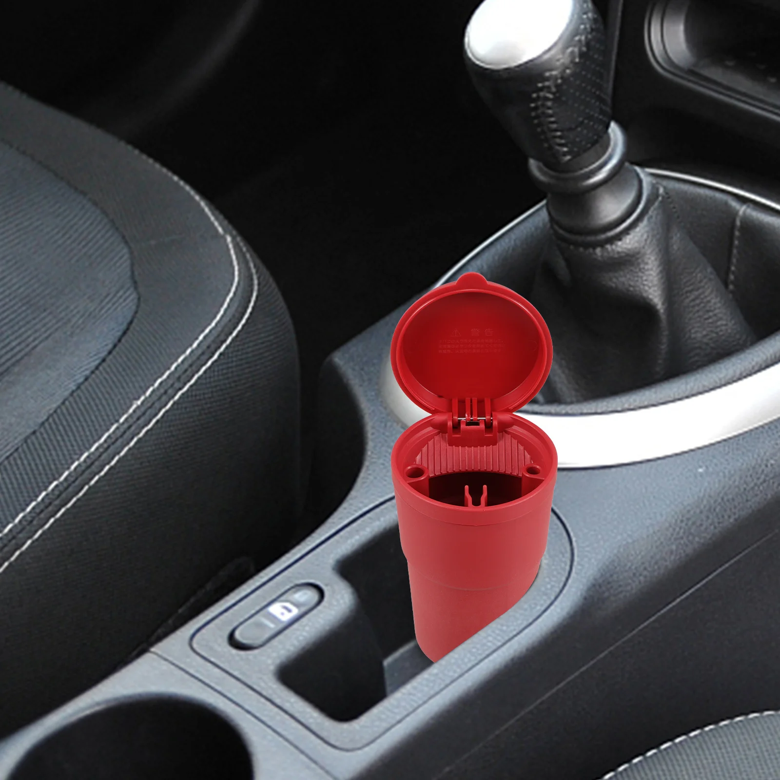 

Car Ashtray Portable Automotive Interior Cup Holder Ash Tray Cigarette Container With Lid For Home Vehicle Use Pbt Abs Material