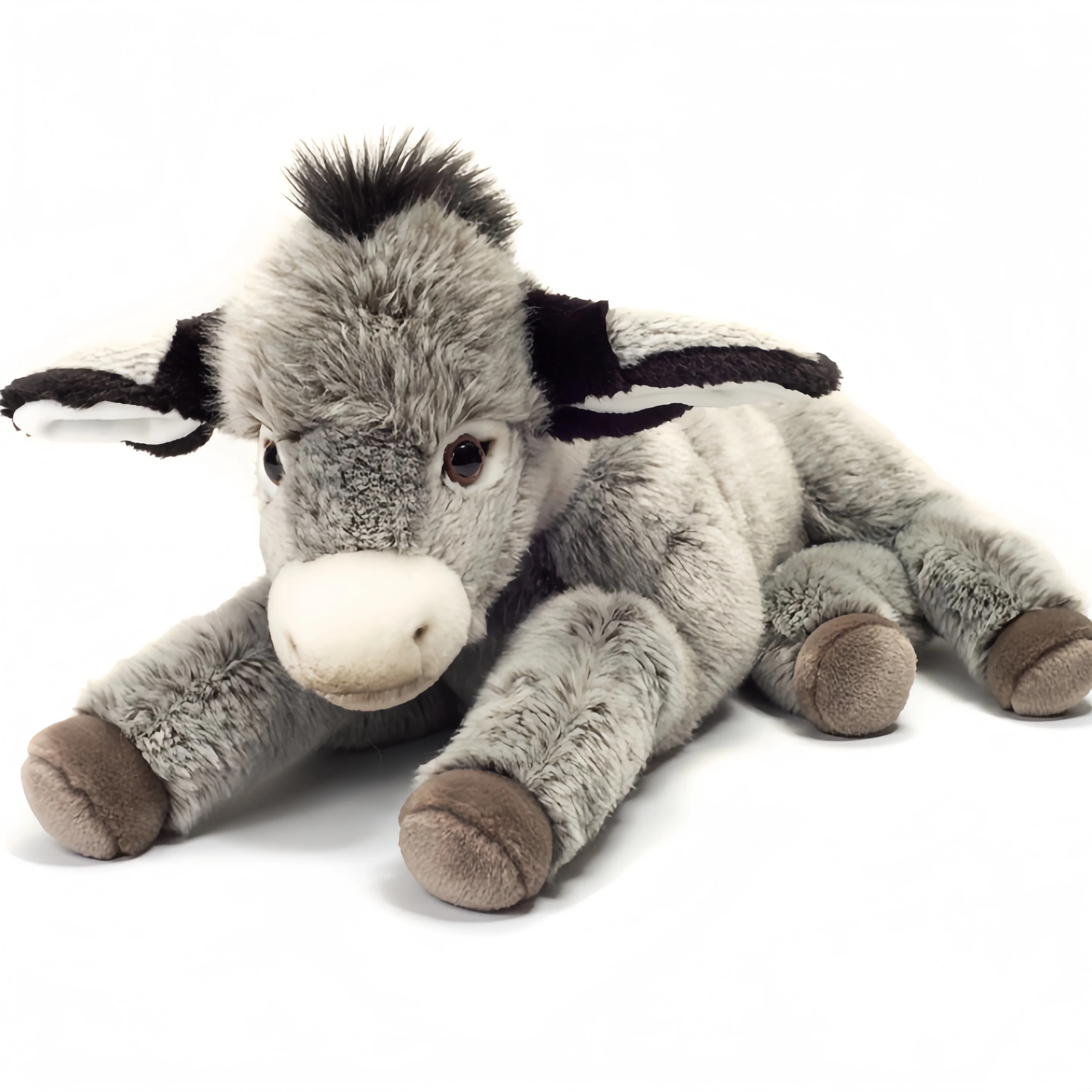 Large plush toy donkey soft and fluffy giant donkey doll cute long-legged donkey pillow children's gift - view 2