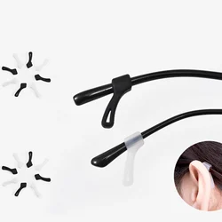 1 pairs Top Quality Silicone Anti-slip Holder For Glasses Accessories White/Black Ear Hook Sports Eyeglass Temple Tip stoppers