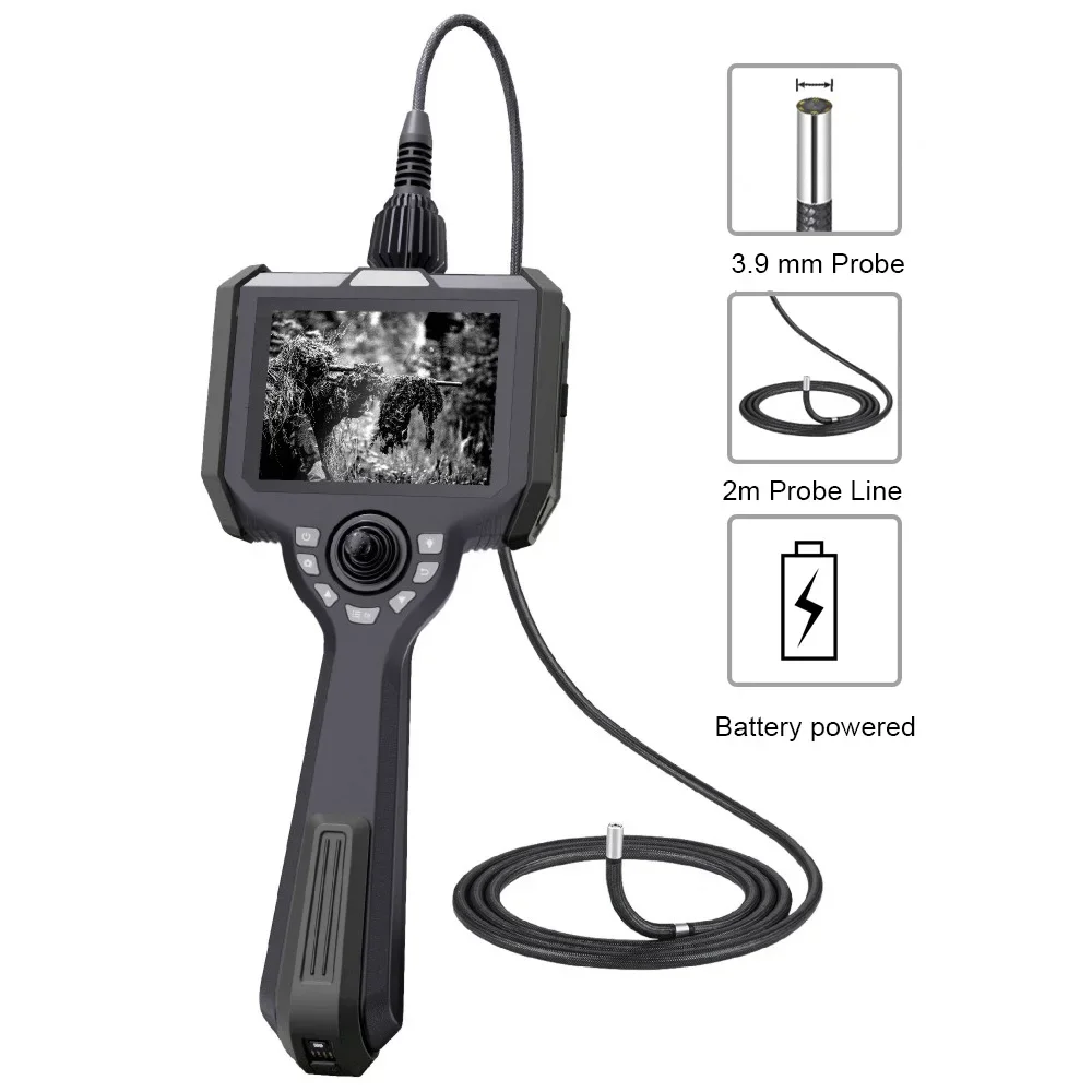 Best Selling  3.9mm 360 Degree Underwater Camera with Video AVI Format Borescope Camera with Light