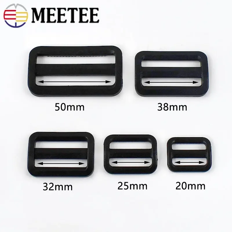 10/20/30Pcs 20-50mm Plastic Buckles for Bag Strap Webbing Belt Tri Glide Adjuster Slider Handbag Clasp Hooks DIY Accessories