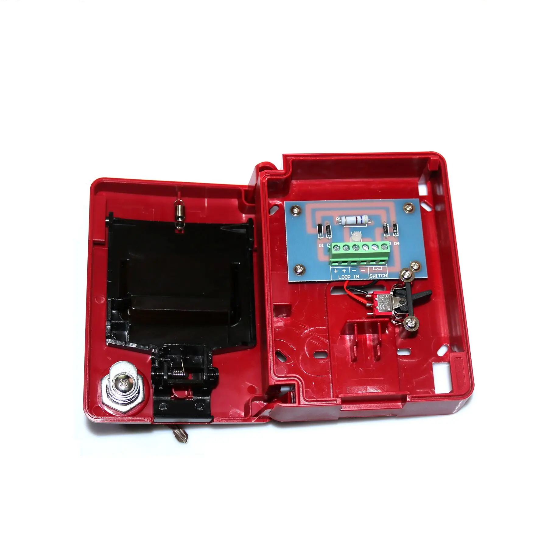 Conventional Manual Call Point Pull Down Station Urgent Button and Key