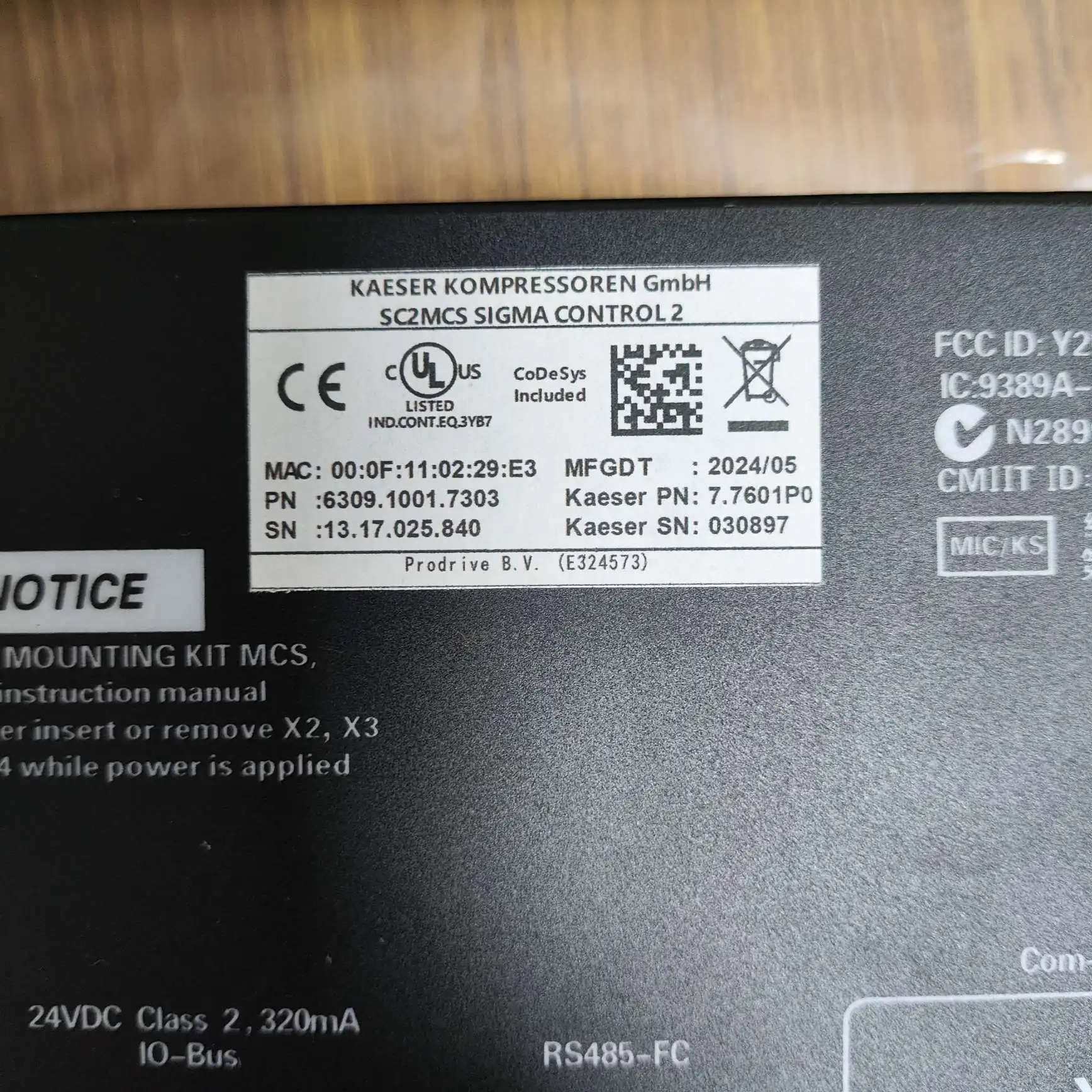 

Gold seller Manufacturer Kaeser Controller 7.7601P0 Sigma 2 Industrial Screw air Compressor Spare Parts High Quality