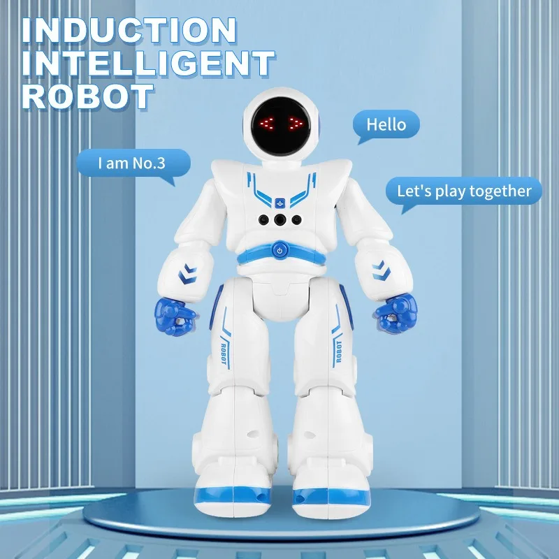 Grensoverschrijdende Nieuwe 27Cm Intelligente Ruimte Vroege Educatie Robot Afstandsbediening Speelgoed Elektrische Inductie Geschenkdoos Robotachtig Rc Speelgoed