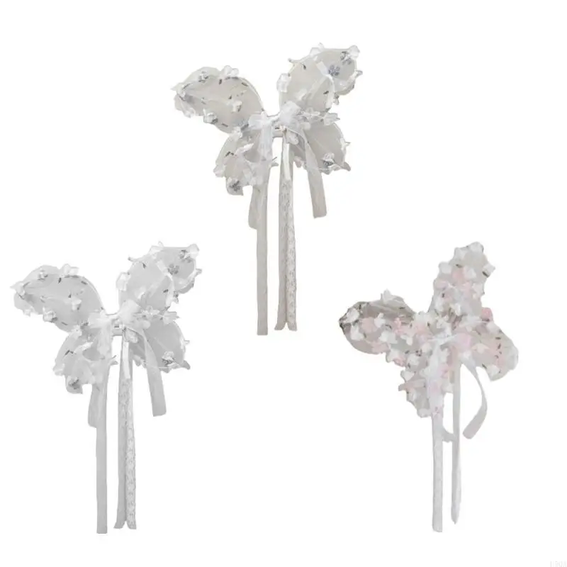 D5QA Child Wing with Unique Flower Designing Comfortable Transparent Back Wing