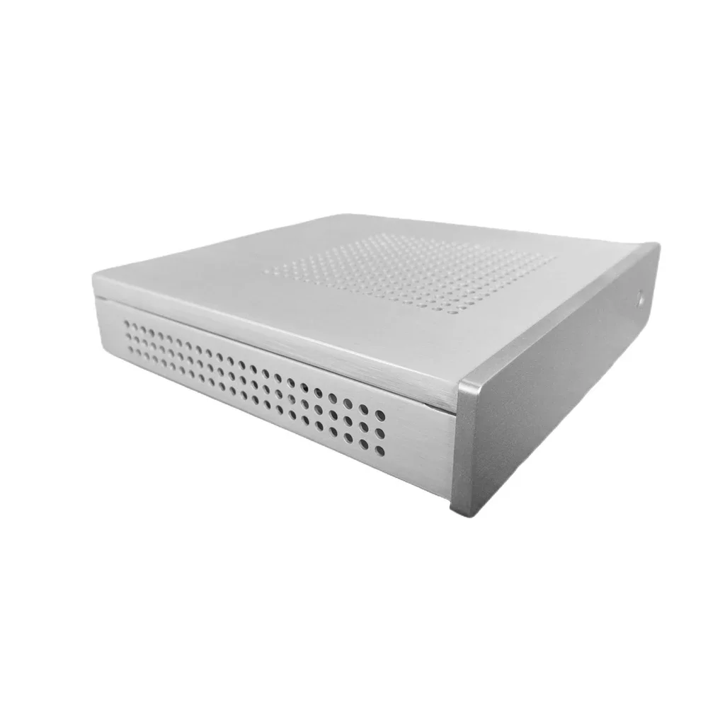 

ARSYLID-Ultra-Thin Aluminum Slim Portable ITX Case, HTPC IPC Mini Computer Chassis, 20mm Cooling Support, WIFI, KT13, 19x19x38mm